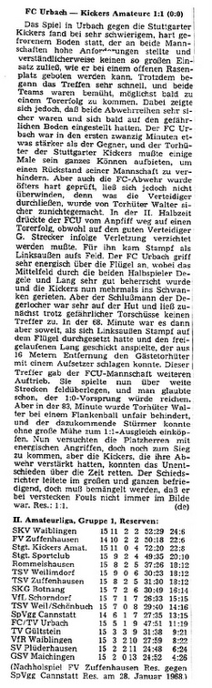 FCTV Urbach Stuttgarter Kickers Am. Saison 1967-68 16. Spieltag