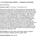 FCTV Urbach Saison 1984 85 FCTV Urbach TSV Neustadt 1. Spieltag am 02.09.1984