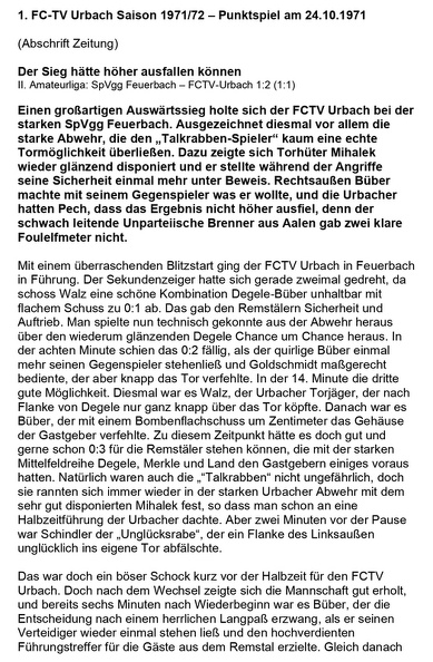SpVgg Feuerbach FCTV Urbach Saison 1971_72 am 24.10.1971 Seite 1.jpg