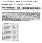 FCTV Urbach Saison 1985 86 SKV Waiblingen FCTV Urbach 6. Spieltag am 06.10.1985