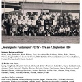 Nostalgische Fussballfest 07.09.1990 mit Spielernnamen und Foto