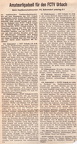 Nachbarschaftsturnier 26.06. 27.06.1971 beim TSV Urbach Zeitungsbericht 28.06.1971