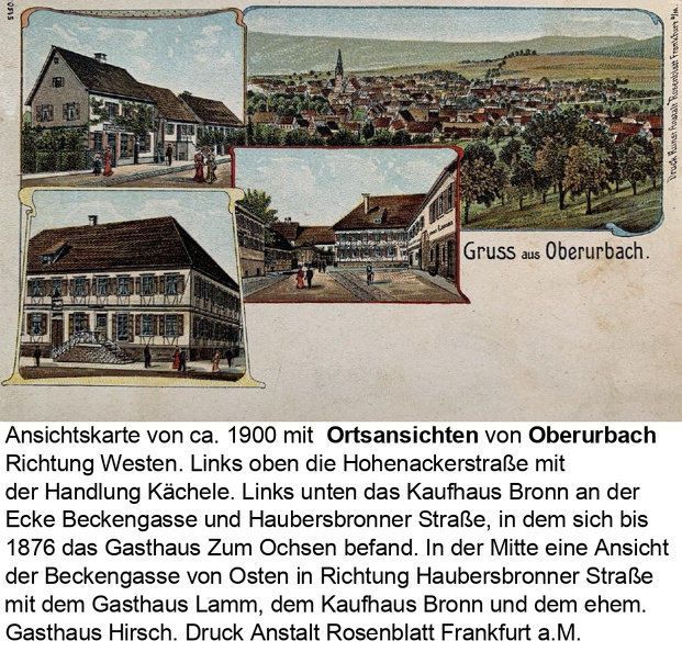 Ansichtskarten Urbach Ortsansichten Ansichtskarte  B02