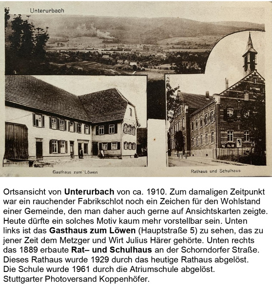 Ansichtskarten Urbach Ortsansichten Ansichtskarte  E01