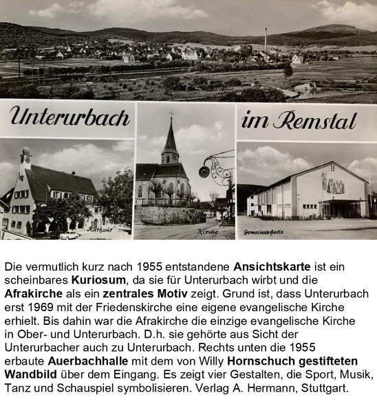 Ansichtskarten Urbach Ortsansichten Ansichtskarte  E06