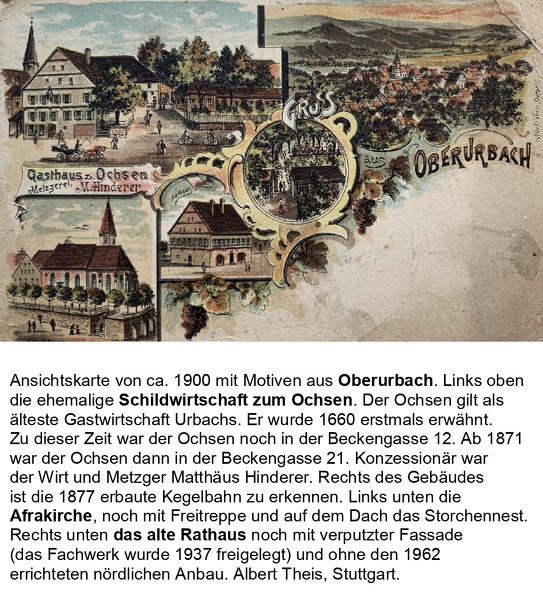 Ansichtskarten Urbach Ortsansichten Ansichtskarte  F01
