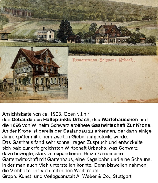 Ansichtskarten Urbach Ortsansichten Ansichtskarte  F02