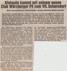 VfL Schorndorf Vorschau Wuerzburger FV mit Kielwein Bericht 22.07.1977