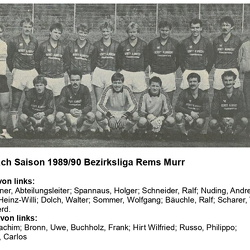 Saison 1989/90 Bezirksliga Rems-Murr