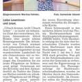 Urbach Sonderveroeffentlichung Wochenblatt 05.12.2024 Seite 1 Grusswort Buergermeisterin