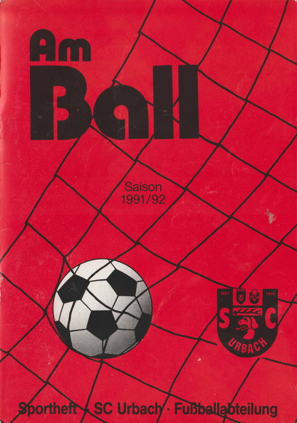 SC Urbach Saison 1991_92 Bezirksliga Meister Sportheft Deckblatt.jpg