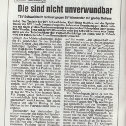 SC Urbach I Saison 1991 1992 Bezirksliga Meister Sonderheft Zeitungsberichte