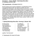 SC Urbach Saison 1991 92 6. Punktspiel TSV Lippoldsweiler SC Urbach I 06.10.1991