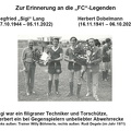 FC Legenden Herbert Dobelmann Sigi Lang (1501 Besuche) FC Legenden Herbert Dobelmann Sigi Lang