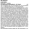 SC Urbach I Bezirksliga Saison 2025 2026 Spieltag 01.03.2026 Spielbericht (254 Besuche) SC Urbach I Bezirksliga Saison 2025 2026 Spieltag 01.03.2026 Spielbericht