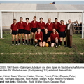 FCTV Urbach 1. Mannschaft 1961 40 Jahre Jubilaeum 30.07.1961 gegen SVP Sieg