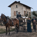 Unterurbach Milchwagen beim Haltepunkt Urbach um 1900 ChatGPT Andy Schiek