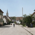 Hohenackerstrasse um 1914. Links Telegraphen- und Poststation mit ChatCPT bearbeitet (161 Besuche) Hohenackerstrasse um 1914. Links Telegraphen- und Poststation mit ChatCPT bearbeitet