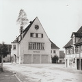 Unterurbach Rathaus Maibaum Aufnahme 12.05.1957 Josef Uhl