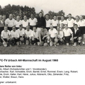 1. FCTV Urbach AH-Mannschaft mit Gegner im August 1960