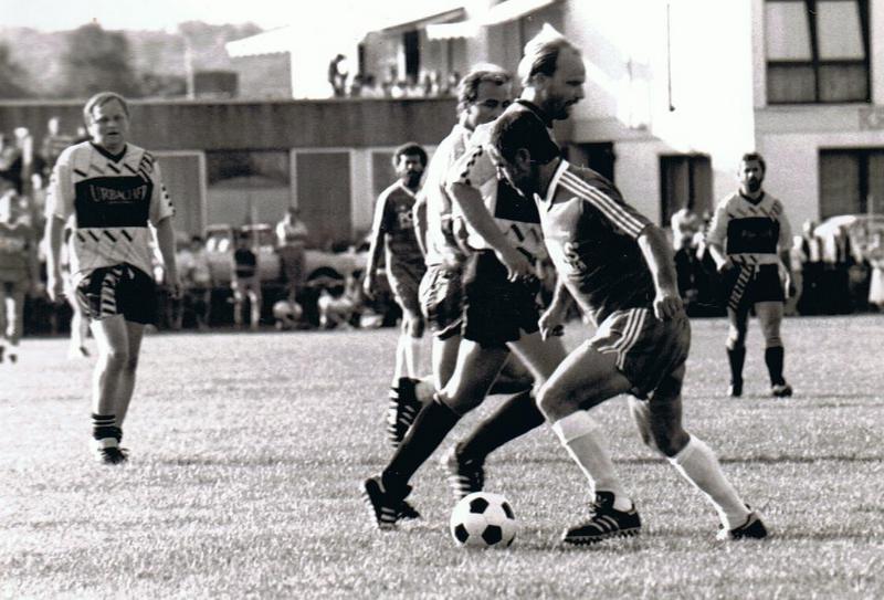 Fussball Hit 18.08.1989 Degele Breitner Widlicky Gerd und Johnny Mueller
