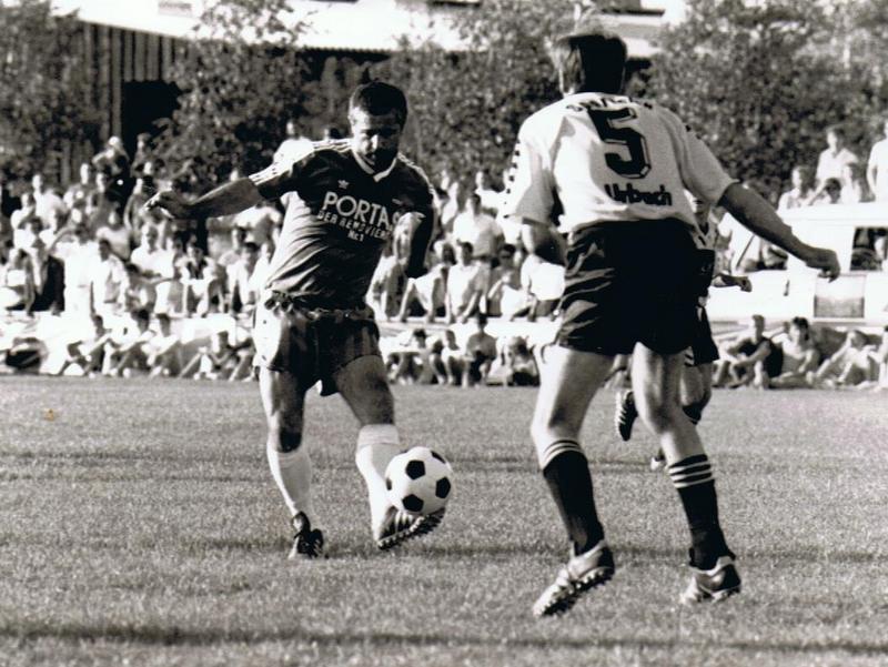 Fussball Hit 18.08.1989 Gerd Mueller Hans Schindler