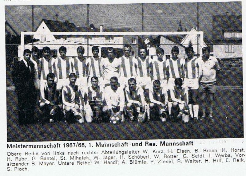 TSV urbach 1967 1968 Meistermannschaften