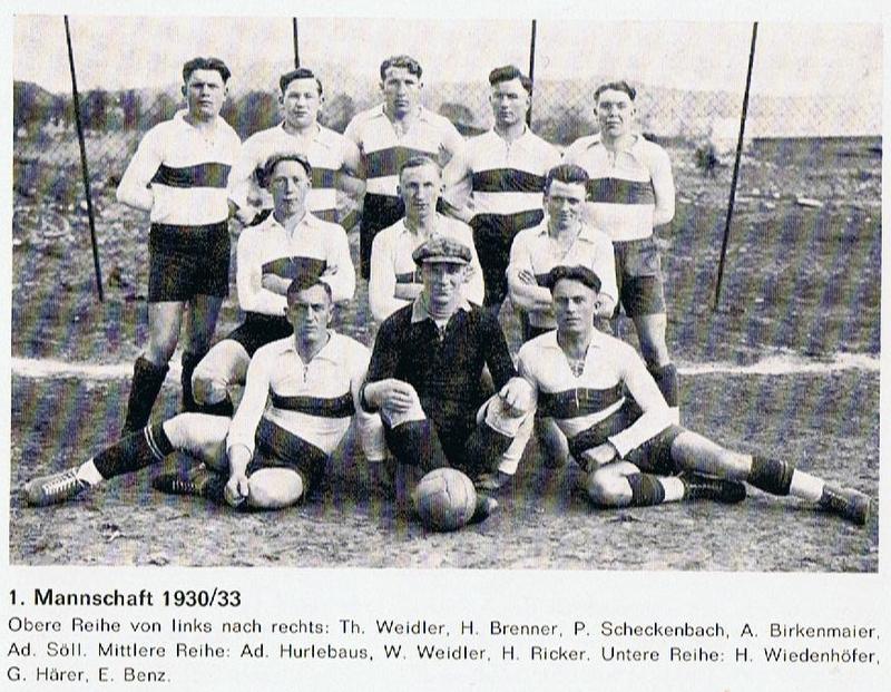 TSV Urbach Saison 1930 1933 1. Mannschaft