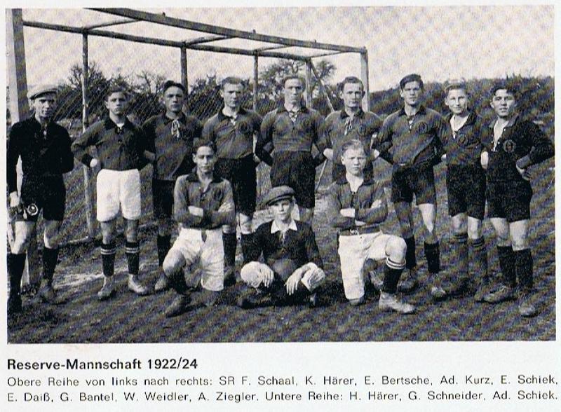 TSV Urbach Saison 1922 1924 Reservemannschaft