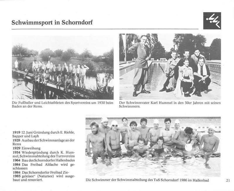 Sport in Schorndorf Schwimmsport in Schorndorf Seite 21